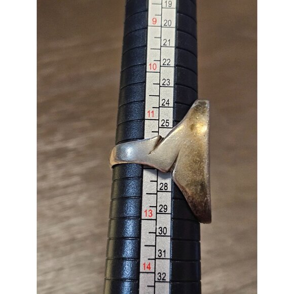 Vintage Sterling Silver Navajo Native American Natural Turquoise Ring Size 12 - Picture 2 of 5